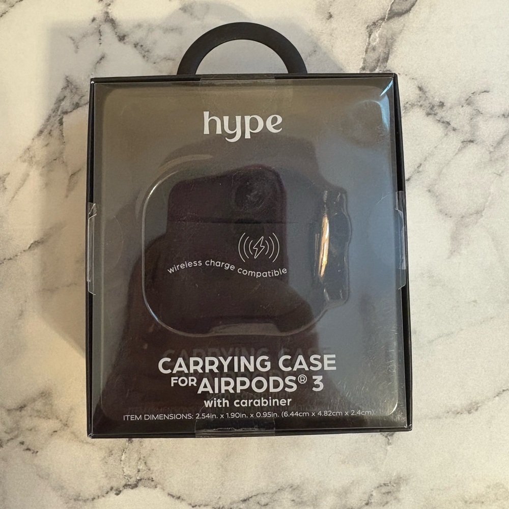Hype Black AirPods 3rd Gen Case with Carabiner